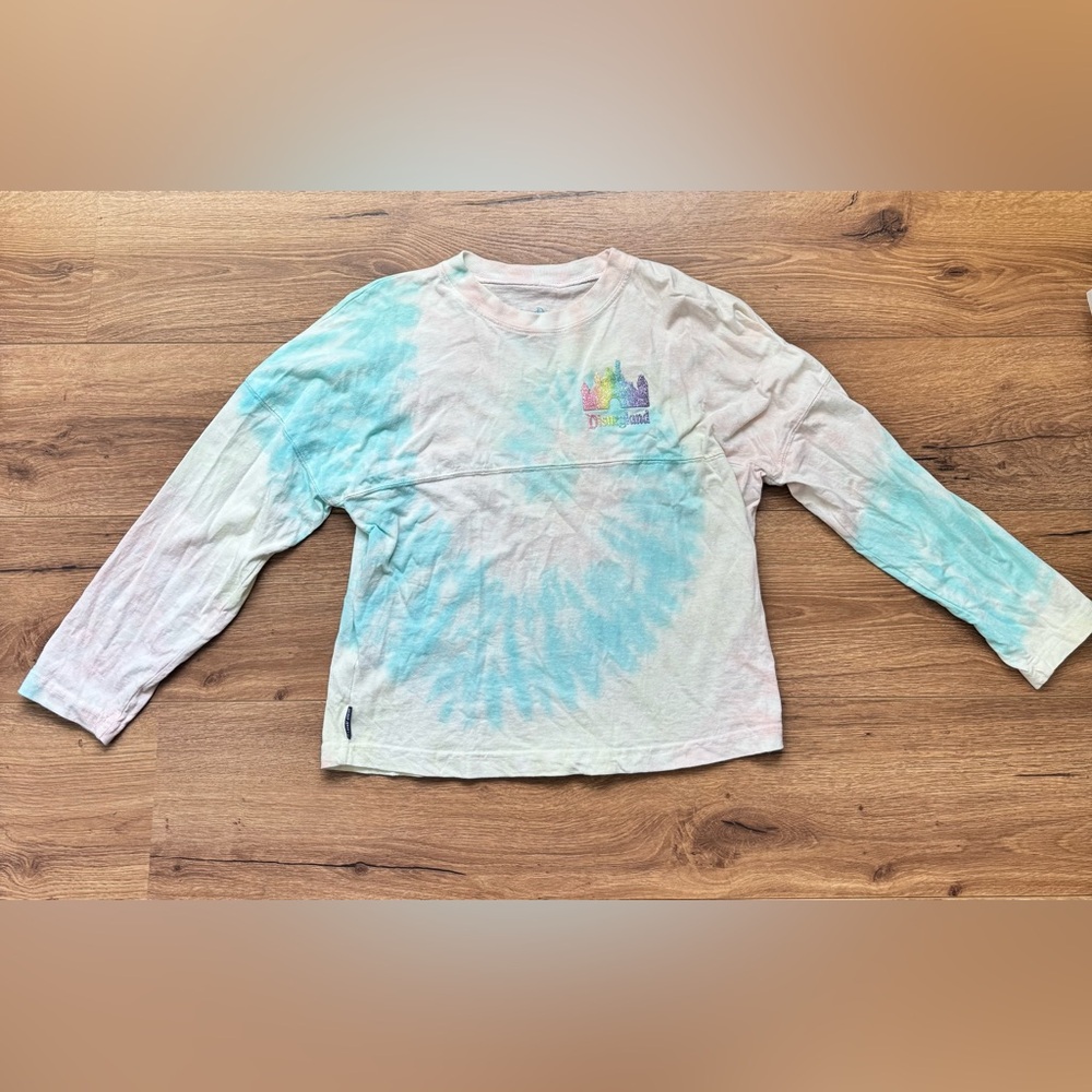 Disney Disneyland Spirit Jersey Kids XL Pastel Tie Dye Rainbow Cotton Candy